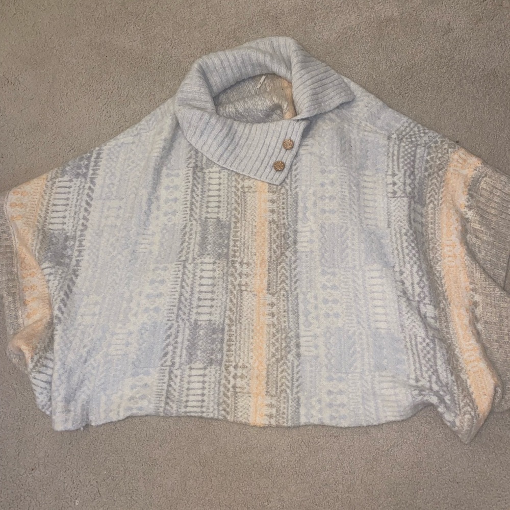 Free People Sweater Poncho